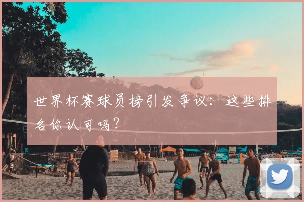 世界杯赛球员榜引发争议：这些排名你认可吗？